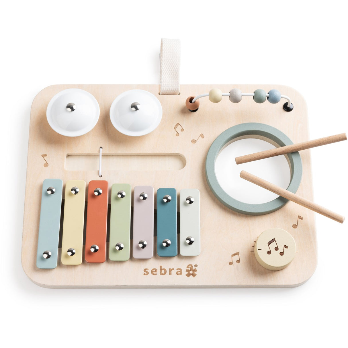 Sebra Wooden Activity Panel Musik