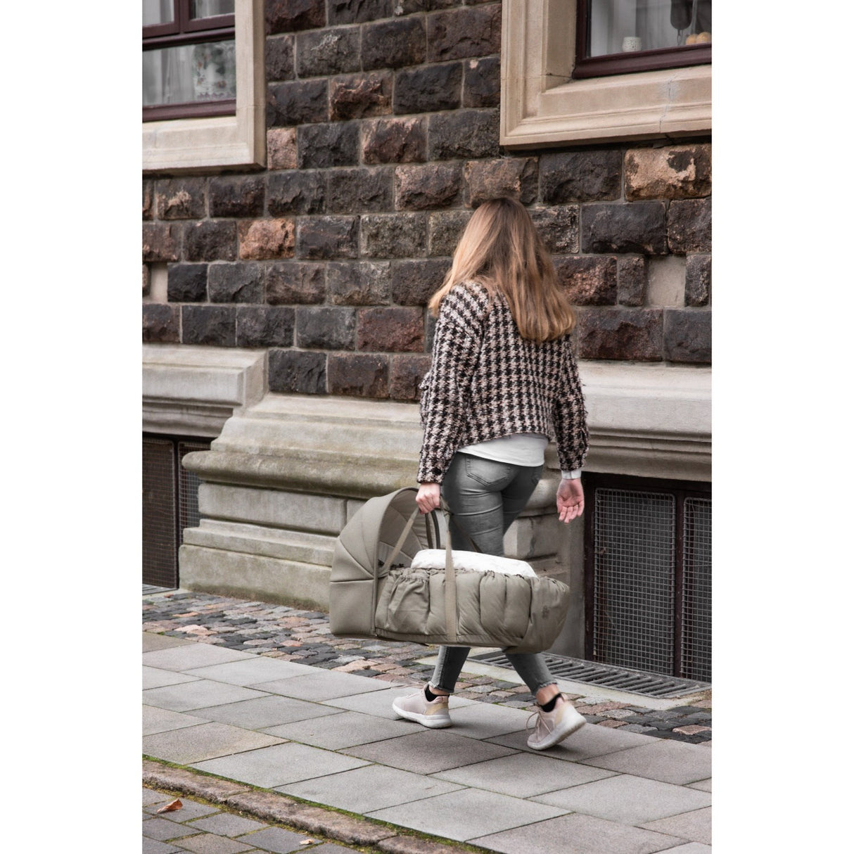 Sebra Dark Olive Huva For 3-In-1 Baby Nest