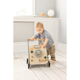 Sebra Wooden Activity Walker Bil