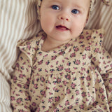 Müsli Oak/ Nostalgia Rose/ Deep Green Zinna L/S Klänning Body