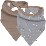 Müsli Jasmin Blue/ Balsam Cream/ Walnut Stars Muslin Haklapp 2-Pack