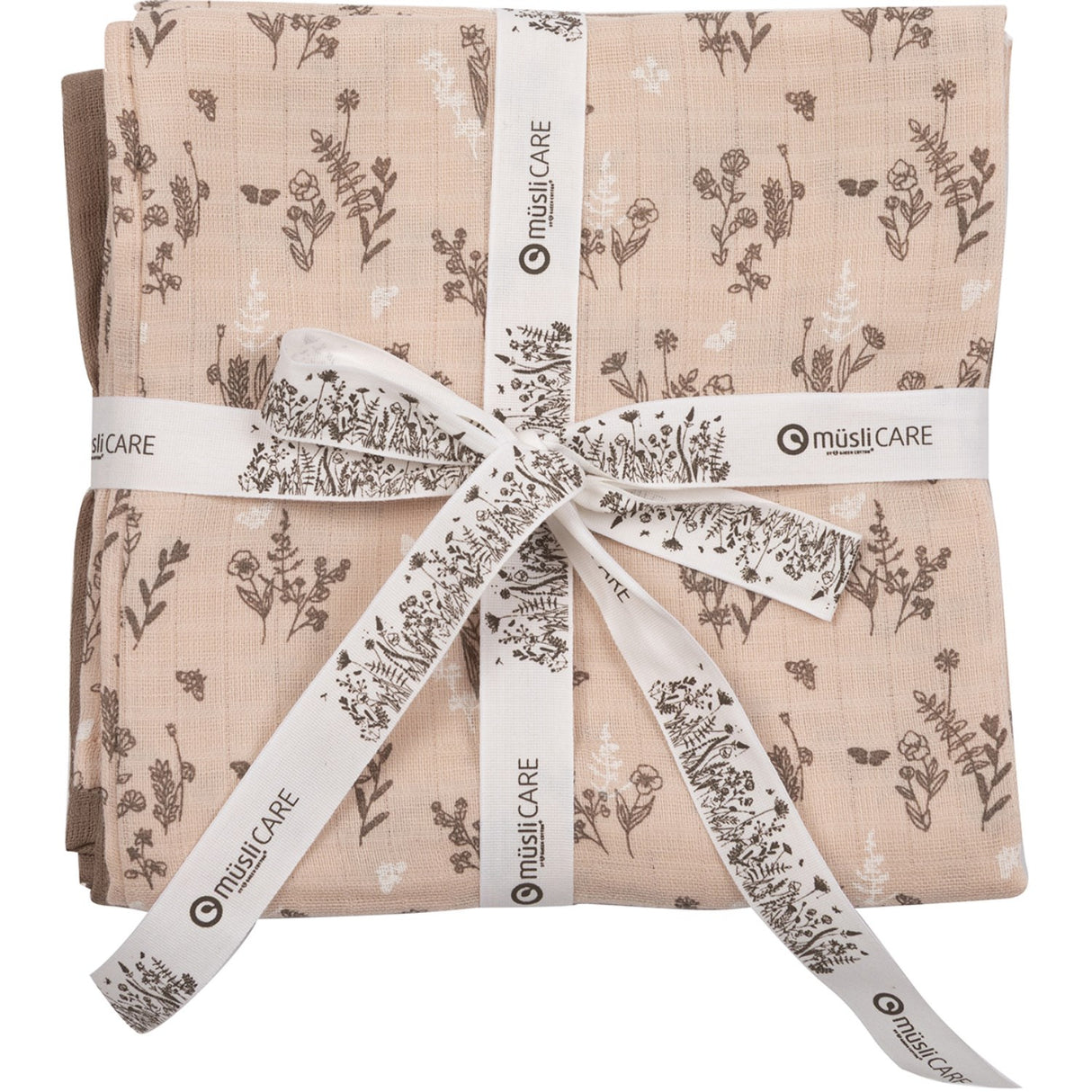 Müsli Nightingale/ Balsam Cream/ Walnut Flora Cloth Diaper 2-Pack