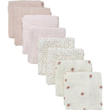 Pippi Rose Dust Muslin Cloth (8-Pack)