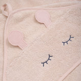 Pippi Rose Dust Hooded Baby Handduk