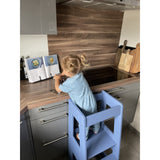 tiSsi® Dove Blue Laquer Felix Lärande Torn Massiv Bok