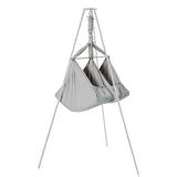 MEMBANTU Grey Organic Twin Hammock Basic