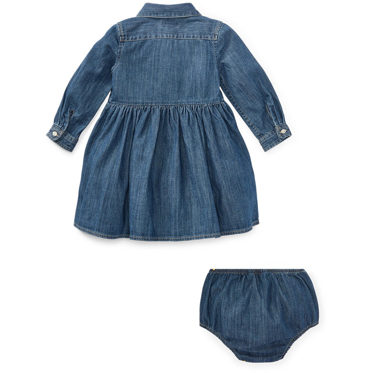 Ralph Lauren Baby Indigo Baby Girl Day Klänning