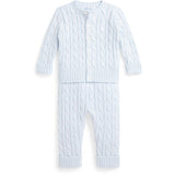 Ralph Lauren Baby Pearl Blue Baby Boy Jumper Sett