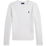 Polo Ralph Lauren Optic White W/ Navy Girl Pullover