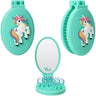 Ylvi Mint Folding Hairbrush Med Unicorn