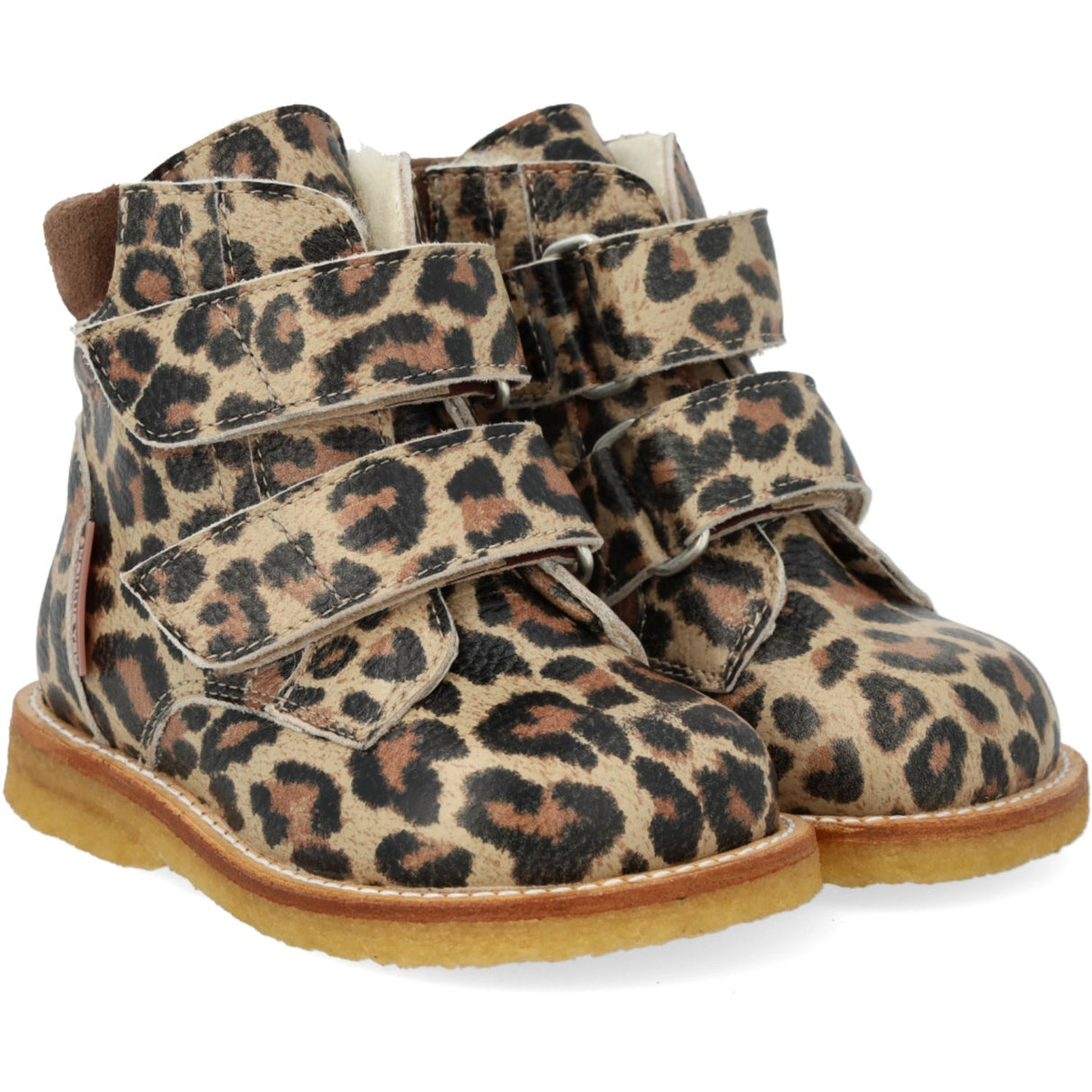 Angulus Beige Leo/Taupe Nybörjare TEX Känga med kardborrestängning