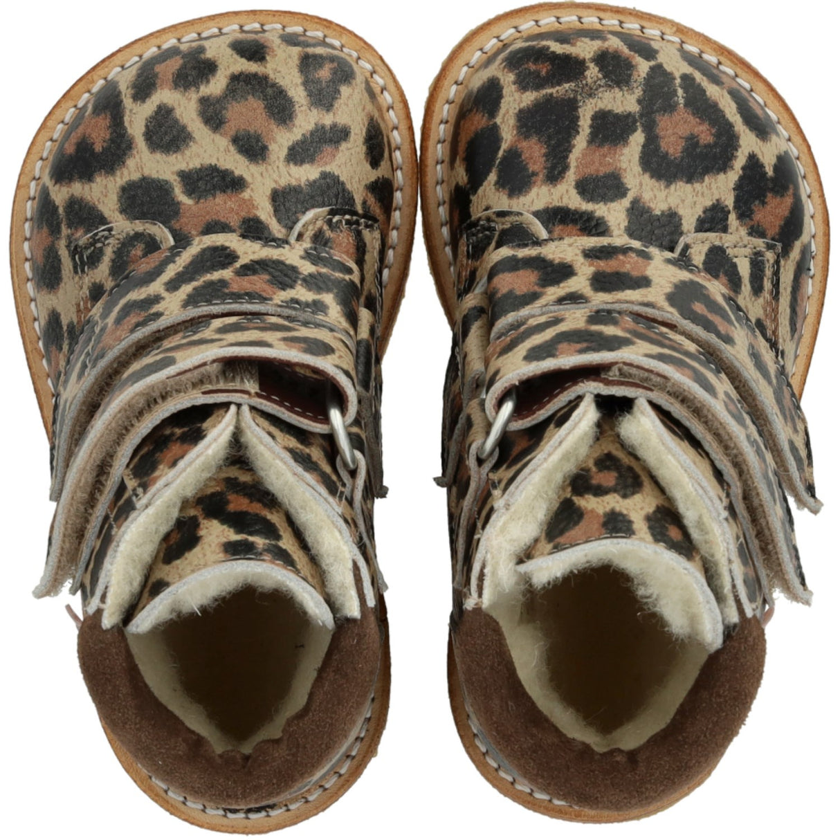 Angulus Beige Leo/Taupe Nybörjare TEX Känga med kardborrestängning