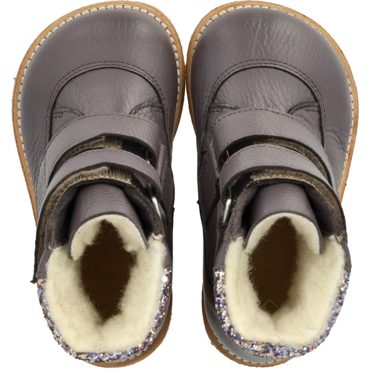 Angulus Lavender/Pastel Multi Glitter TEX Känga med Glitter och kardborreband