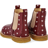 Angulus Berry Hearts/Rose Elastisk Chelsea Mönstrad Känga