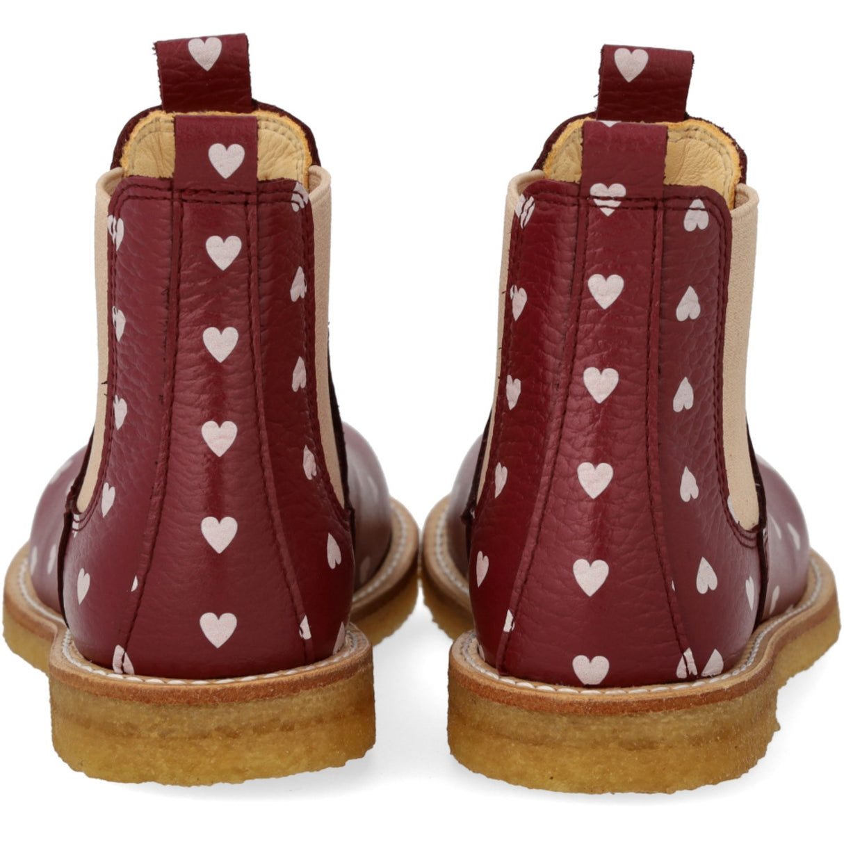 Angulus Berry Hearts/Rose Elastisk Chelsea Mönstrad Känga