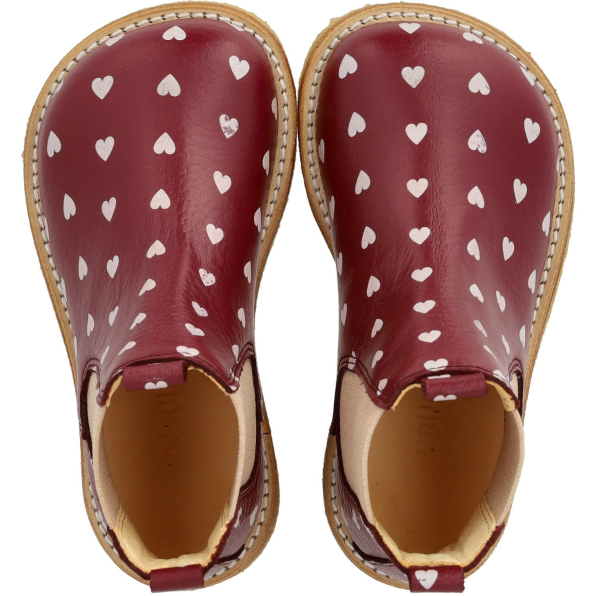 Angulus Berry Hearts/Rose Elastisk Chelsea Mönstrad Känga