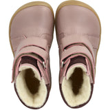 Angulus Faded Rose/Aubergine TEX Känga med gnistrande Glitter Regnbåge