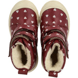 Angulus Berry W. Rose Hearts Heart Print TEX Känga med ullfoder