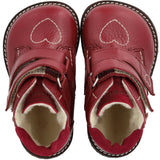 Angulus Berry/Berry Nybörjare TEX Känga med hjärta brodyr