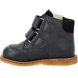 Angulus Navy/Navy Nybörjare TEX Känga med Broderad Snögubbe