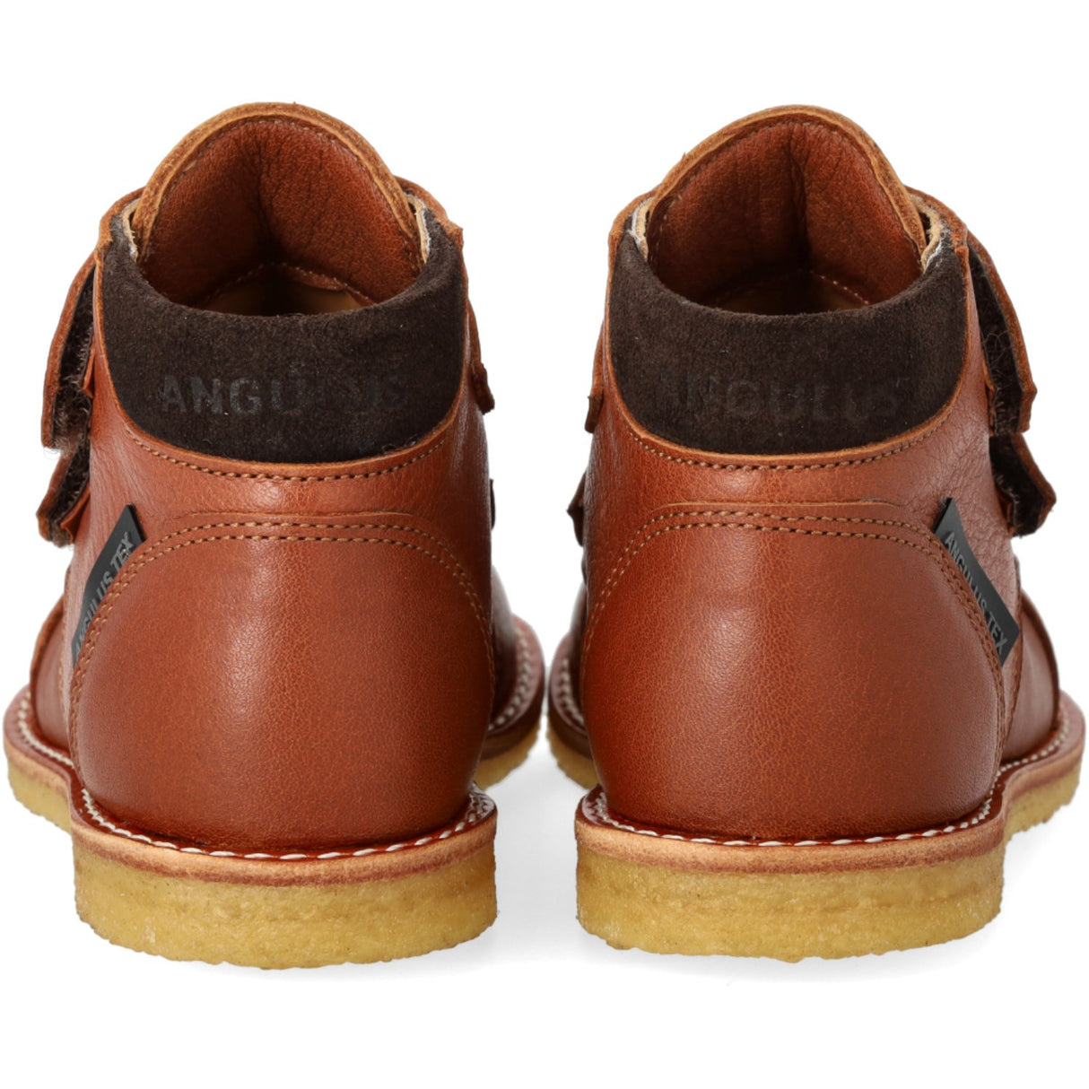 Angulus Cognac/Dark Brown Tex-känga för nybörjare