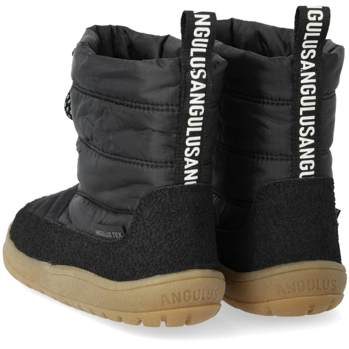 Angulus Svart/Svart Lätt och smidig TEX vinterkänga i nylon