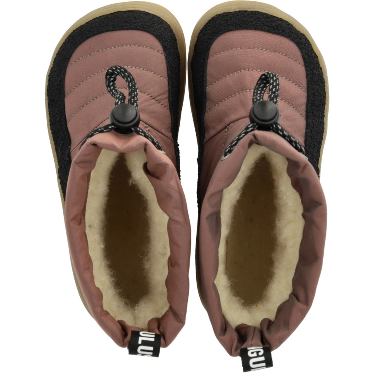 Angulus Black/Dusty Rouge Lätt och smidig TEX vinterkänga i nylon