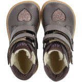 Angulus Lavender/Multi Glitter/Lavende TEX Känga med Glittrande Glitter Hjärtan