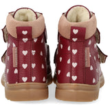 Angulus Berry Hearts/Rosebud Börjar TEX-støvle Med Print Och Merino Uldfoer