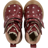 Angulus Berry Hearts/Rosebud Börjar TEX-støvle Med Print Och Merino Uldfoer