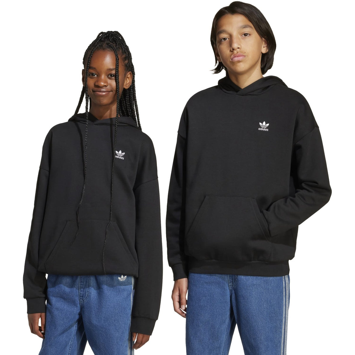 adidas Originals Black/White Loose Hoodies Fl