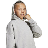 adidas Originals Medium Grey Heather/White Loose Hoodies Fl