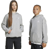 adidas Originals Medium Grey Heather/White Loose Hoodies Fl