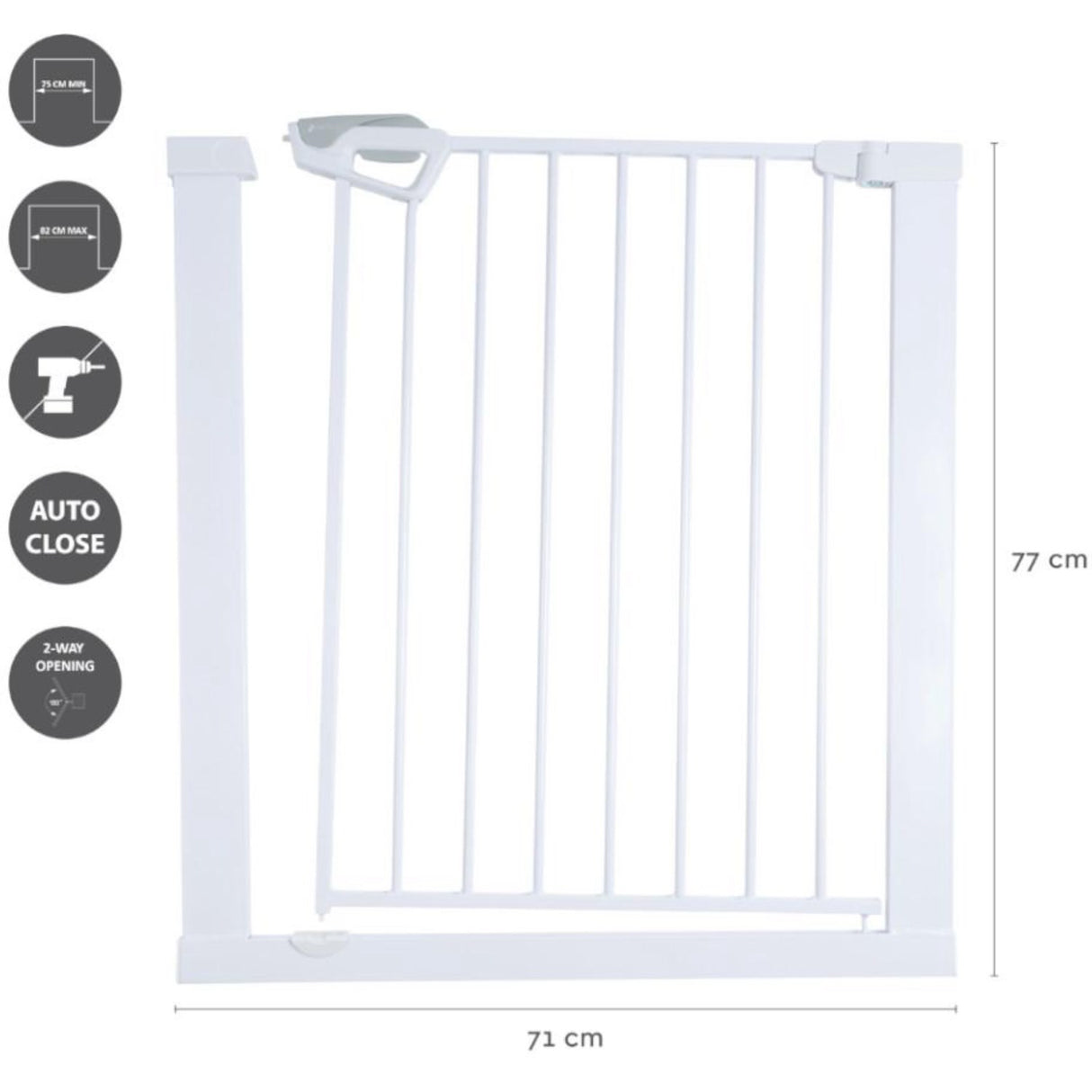 Nordbaby White Safety Gate GIA