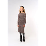 The New Feather Gray AOP TNPet L_S Pleat Klänning