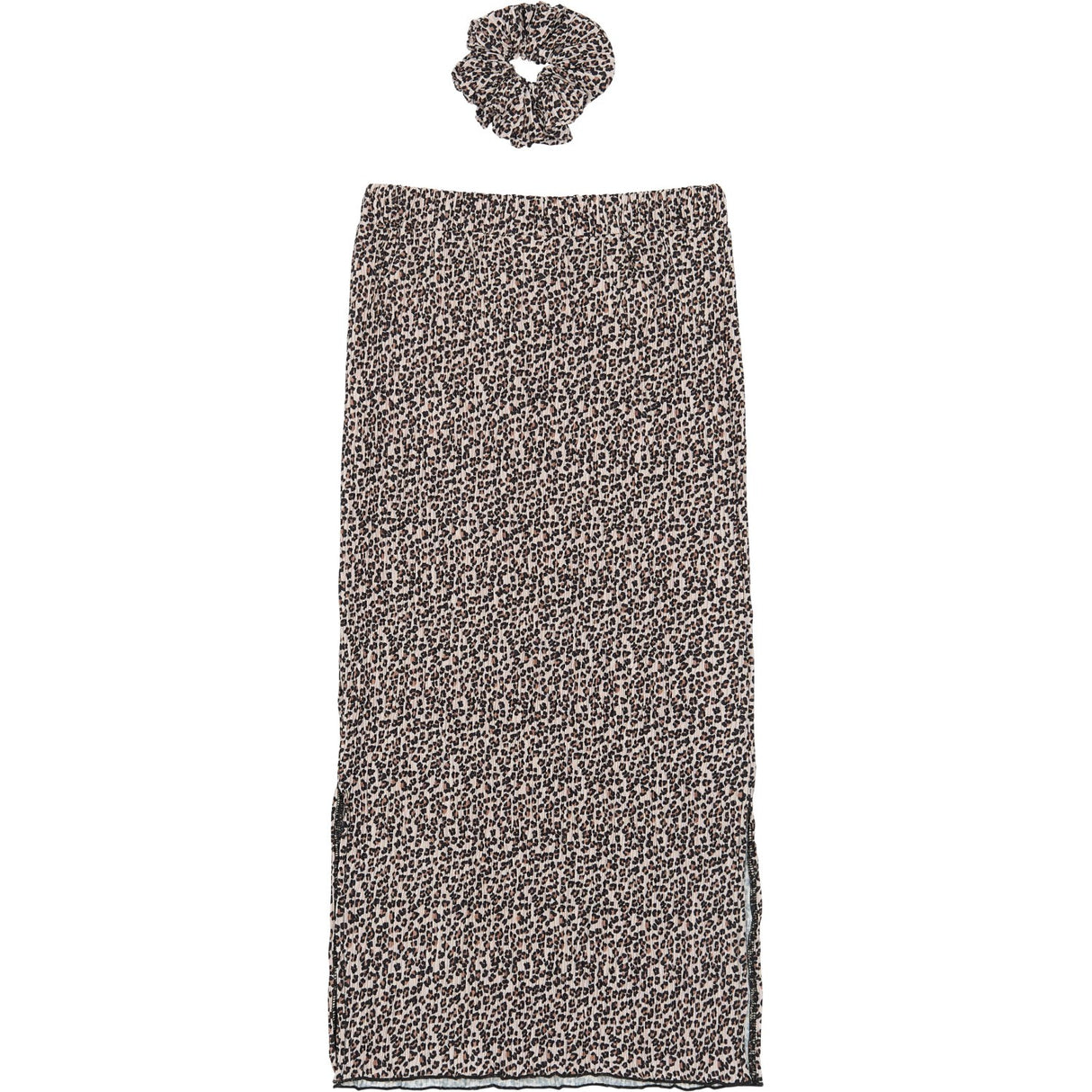 The New Feather Gray AOP TNPet Long Pleat Kjol