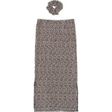 The New Feather Gray AOP TNPet Long Pleat Kjol