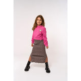 The New Feather Gray AOP TNPet Long Pleat Kjol