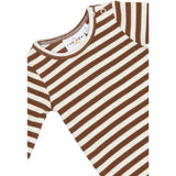 THE NEW Siblings Toffee Striped TNSBFro L_S Rib Body