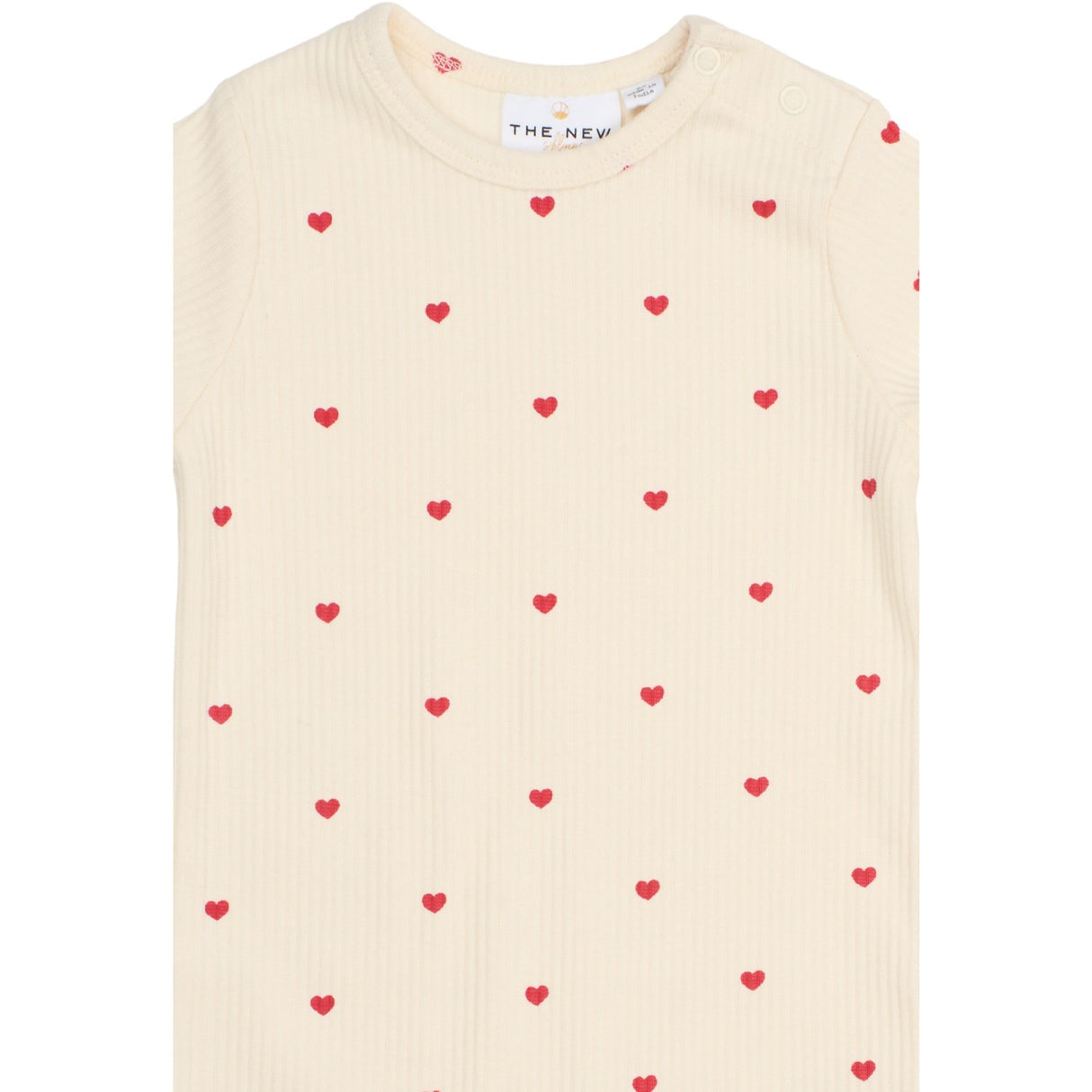 THE NEW Siblings Gardenia AOP Holiday L_S Heart Rib Byxdress