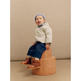 Angulus Cognac/Cognac Nybörjare TEX känga med broderad snögubbe