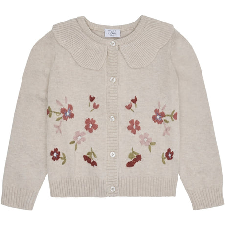 Hust & Claire Wheat Melange Camilia Flower Emb.