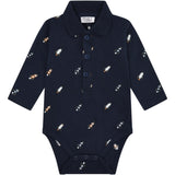 Hust & Claire More Navy Bendy Rocket Emb.