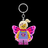 Euromic Lego® Iconic Butterfly Girl Keychain W/Led Light