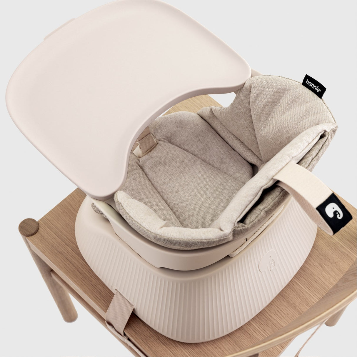Hannie White Sand The Portable High Chair