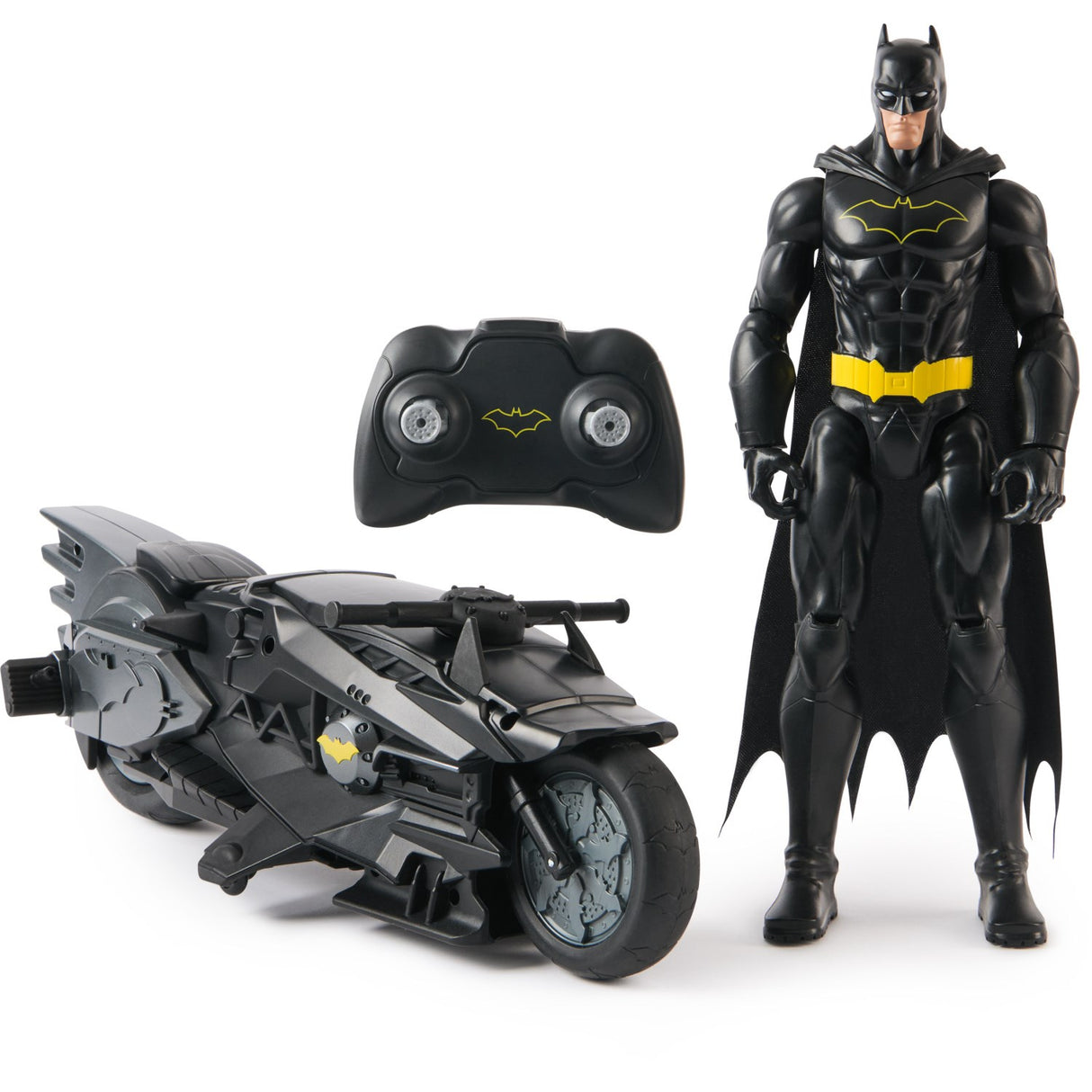 Batman & DC Universe Stealth Batcycle Rc & 30 Cm Batman