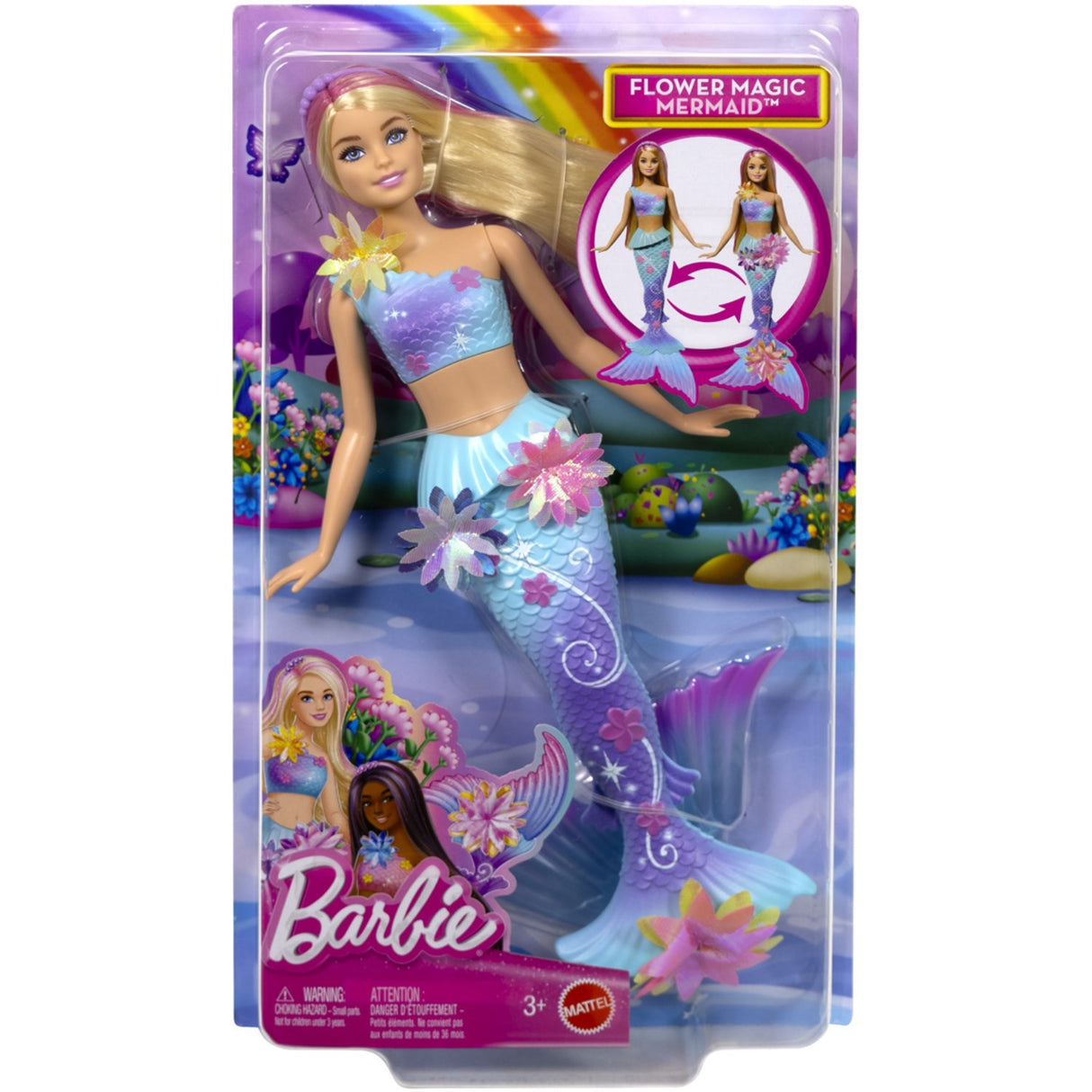 Barbie® Blooming Magic Hvid Havfrue Docka