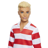 Barbie® Fashionista Ken Docka Rød & Hvid Striber
