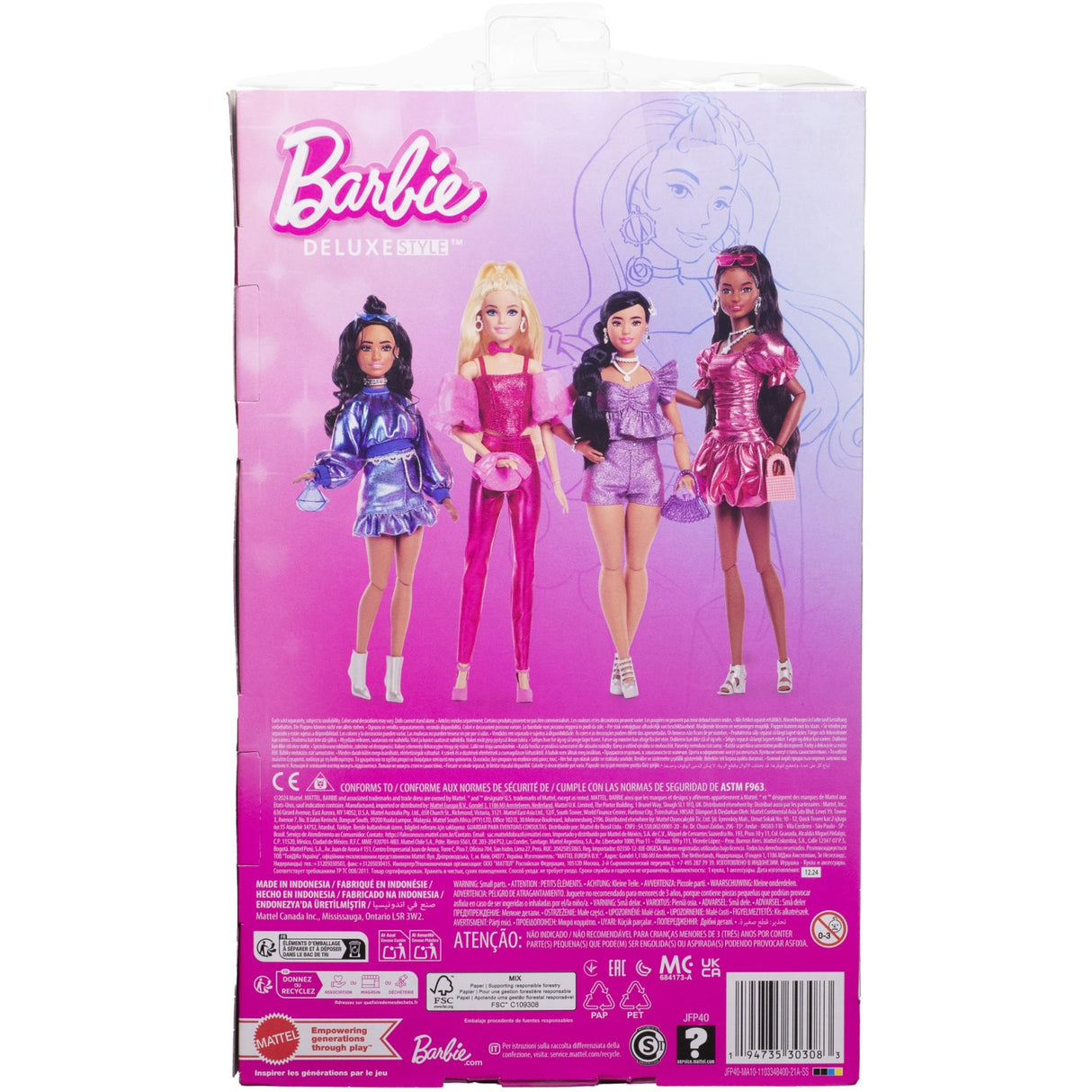 Barbie® Deluxe Lyserød Korset Blond Docka
