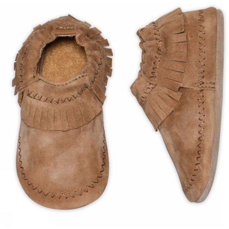 MELTON Cognac Moccasin Suede Tossor